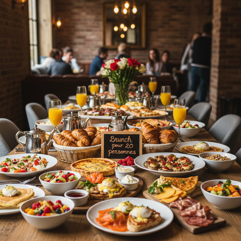 Brunch pour 20 personnes