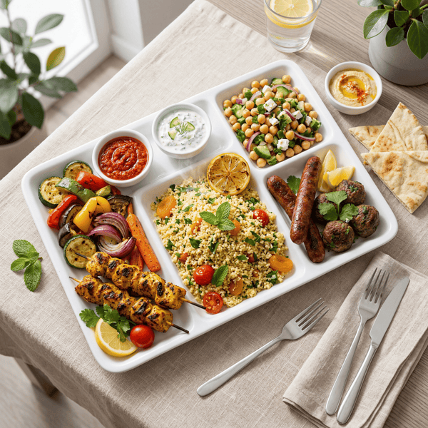 Plateau Repas Couscous Méditerranéen