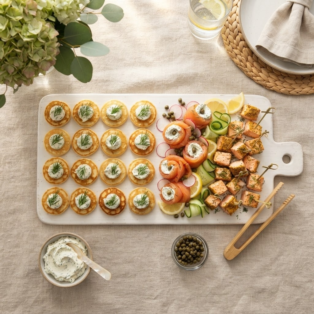 PLANCHE TRIO SAUMON & BLINIS 🥞