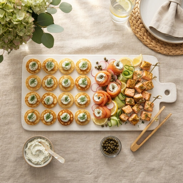 PLANCHE TRIO SAUMON & BLINIS 🥞