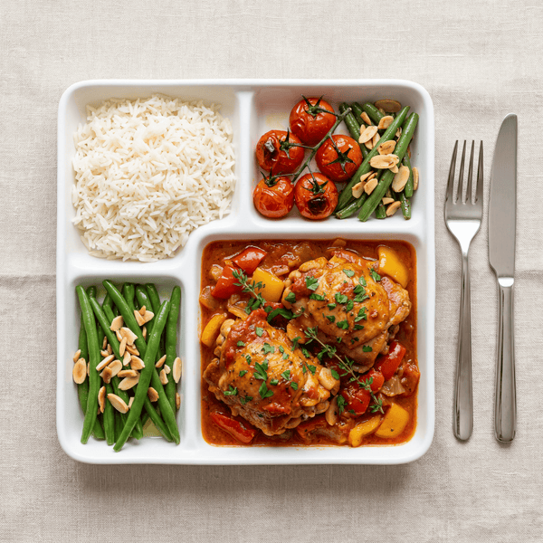 Plateau repas Poulet basquaise