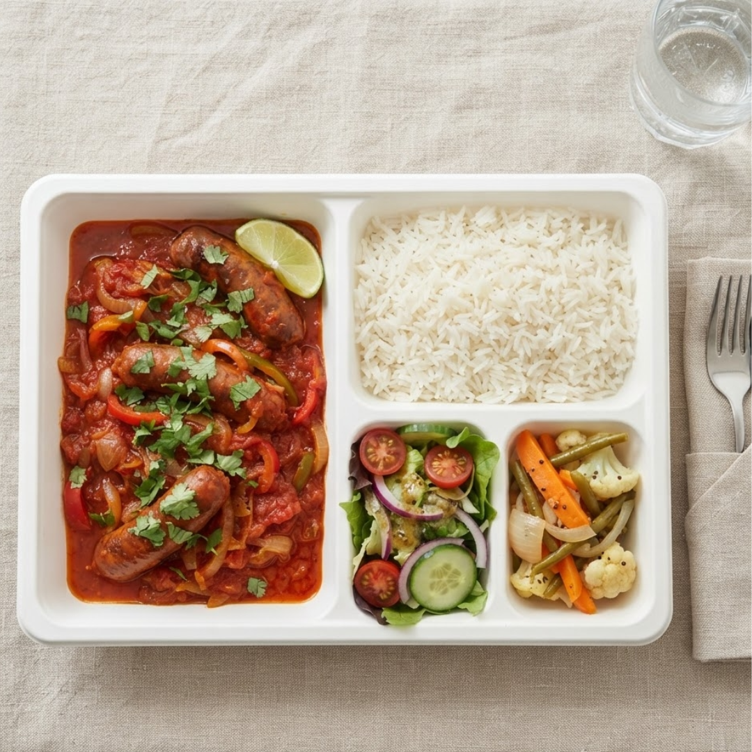 Plateau repas Saucisse rougail
