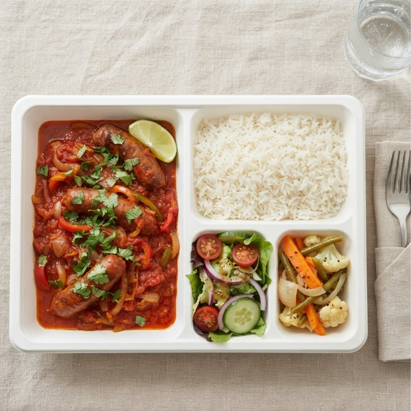 Plateau repas Saucisse rougail